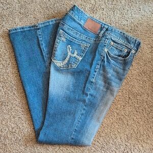 Maurices Blue Boot Cut Jeans with Classic Fading